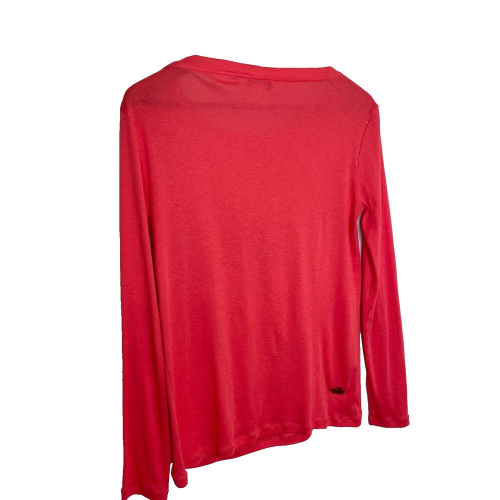 Womens Medium Rykiel Karma Body & Spirit Pink Scoop Neck Graphic Long Sleeve Gem - Picture 5 of 5
